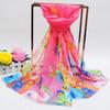 Women's Floral Silk Scarf: Spring & Autumn Sun Protection