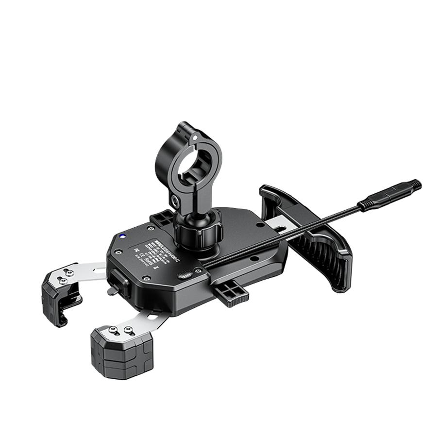 QC 3.0 USB Quick Wireless Charger 360° Horizontal Rotation For Motorbike Scooter