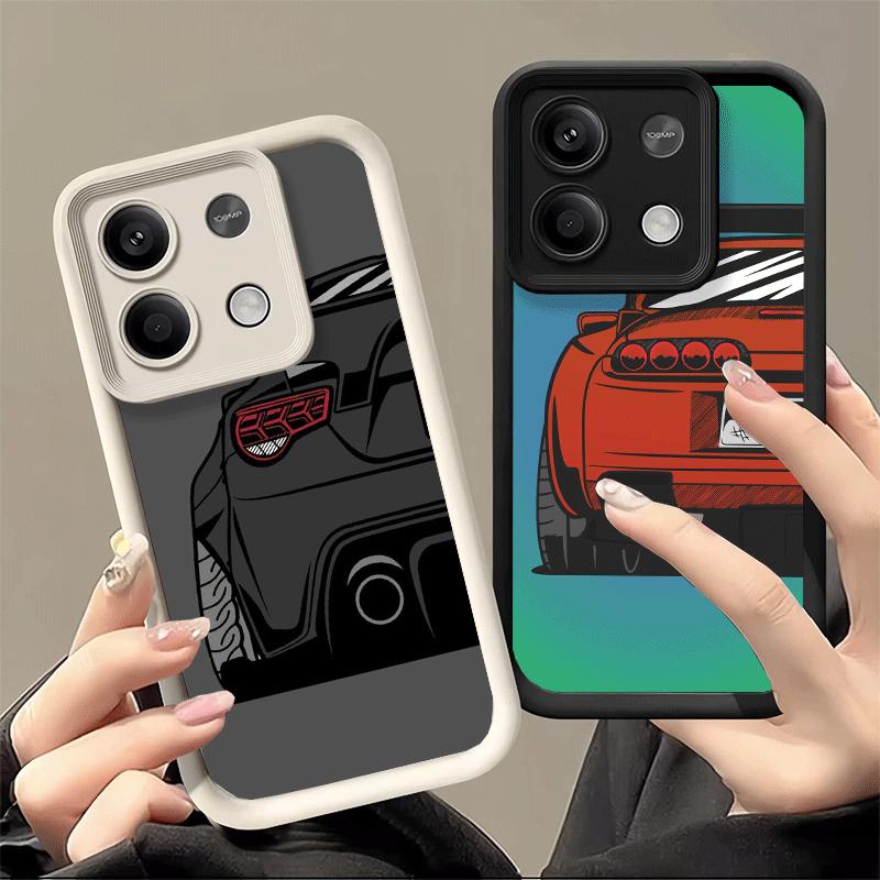 JDM Sports Cars Minimalist Design Soft Phone Case for Xiaomi Redmi Note 15 14 13 12 11 Pro Plus 10S 11S 4G 11T 5G Shell Silicone