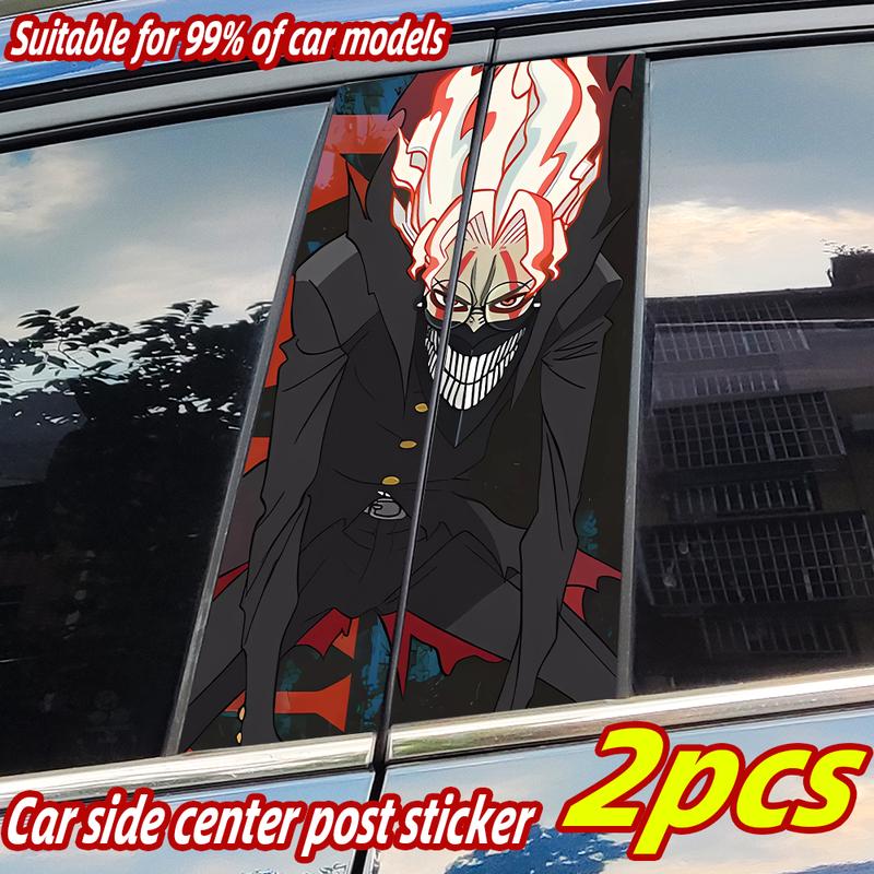 Dan Da Dan Anime Car Stickers Car B-pillar Vinyl Decals Waterproof Auto Center Pillar Sticker Cover Scratches Vehicle Decors