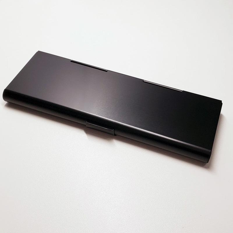 Premium Aluminium Etui - Grote Metalen Schrijfgerei Doos, Multi- Schoolbenodigdheden Organizer zwart