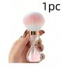 1pc Nail Art Dust Brush For Nails Hourglass Handle Powder Remove Soft Cleaning Nail Brush For Manicure Gel Nail Accessories Tool