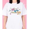 Unisexs Black Y2K Korean Sweet Cool Colorful Graffiti Print With Slogan Dont Talk Back To The Princess Casual Short Sleeve Top