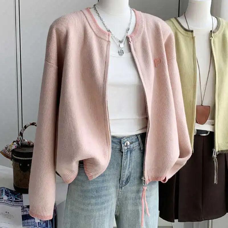 Sweaters Coat Cardigan for Women Autumn Winter Large Size Vintage Loose Long Sleeve Knit Cardigan  Sweaters Jacket