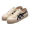 Asics Aaron Canvas Fabric Synthetic Leather Slip-On Comfortable Daily Low-Top Lifestyle Casual Shoes Unisex Casual Shoes Beige Navy 1203A234-021