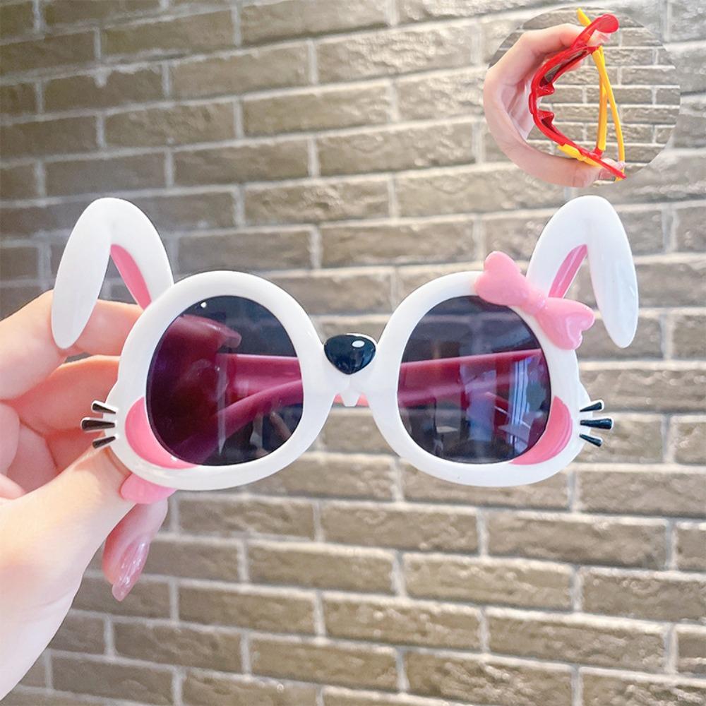 Small Rabbit Sunglasses for Girls Cartoon Children's Fashion Sunglasses Baby Po Cute Super Cute Sunglasses