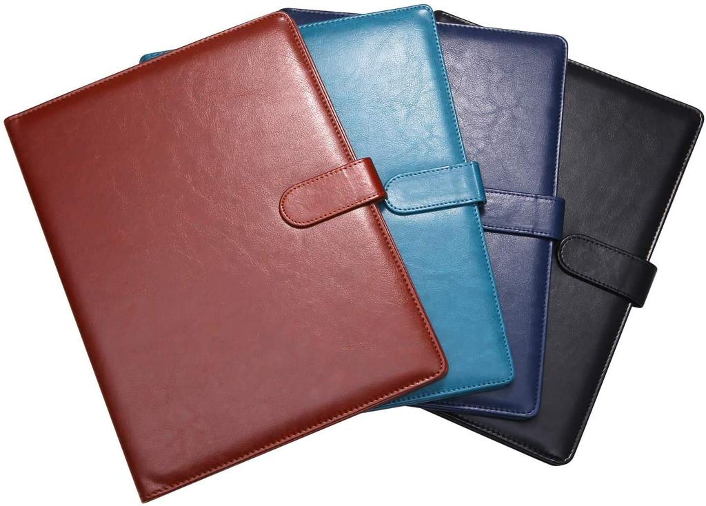 Clipboard Folder PU Conference Pad Clip File Binder A4 Desk Pad Signature Folder A4 Document Folder Contract Signing Only Office Supplies (Black)