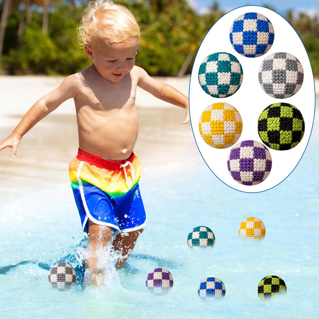 6 Pack Hand Woven Footbag Balls Soft Knit Juggling Balls for Coordination Exercise Toss and Catch Training for Kids and Adults