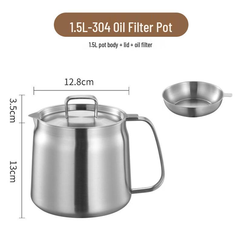 304 Stainless Steel Oil Filter Pot & Fryer