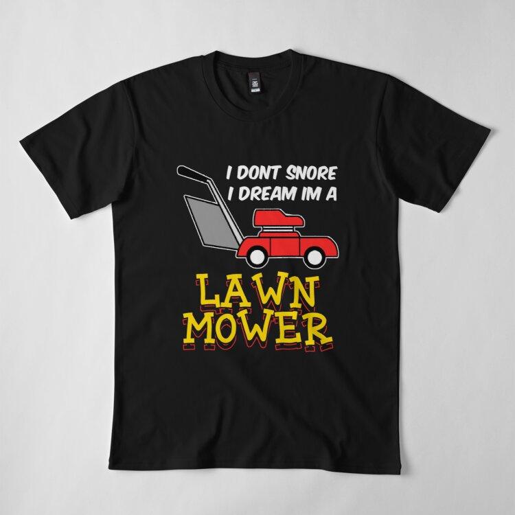 Buy Men Premium Cotton Harajuku TShirt Funny Lawn Mowing Print Tees