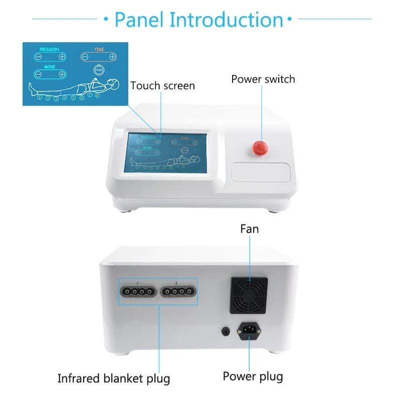 Professionelles Tragbares Luftdruck-Gewichtsverlustgerät mit Sauna-, Lymphdrainage-, Massagefunktionen & Therapiebekleidung, Geeignet für Salonanwendung