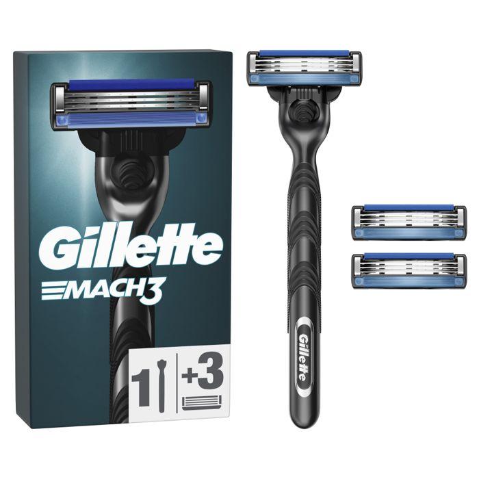 Gillette Mach3 Razor - 1 Handle, 3 Blade Refills