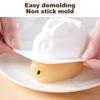3D Silicone Rabbit Mold Fondant Bunny Mold Cake Mold 2/6-cavity Mousse Cake Decoration Dessert Baking Mold Outdoor Tableware