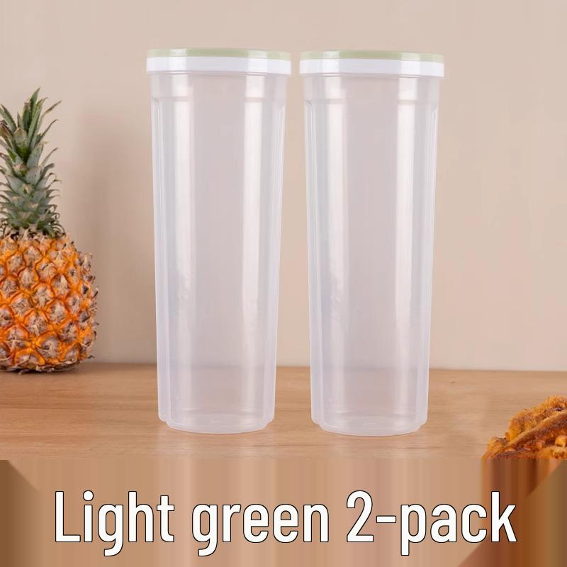 Whole Grain Airtight Hanging Noodle Storage Jar with Transparent Lid - Plastic Fresh-Keeping Box