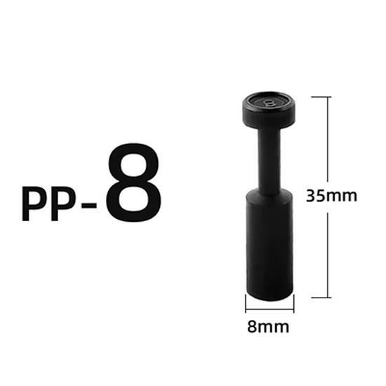 10pcs PP PPF4 /6/8/10/12mm Pneumatic Blanking Pipe End Cup Plugs Air Hose Tube Push Fit Connector Plastic Plug Ventilation Valves 4