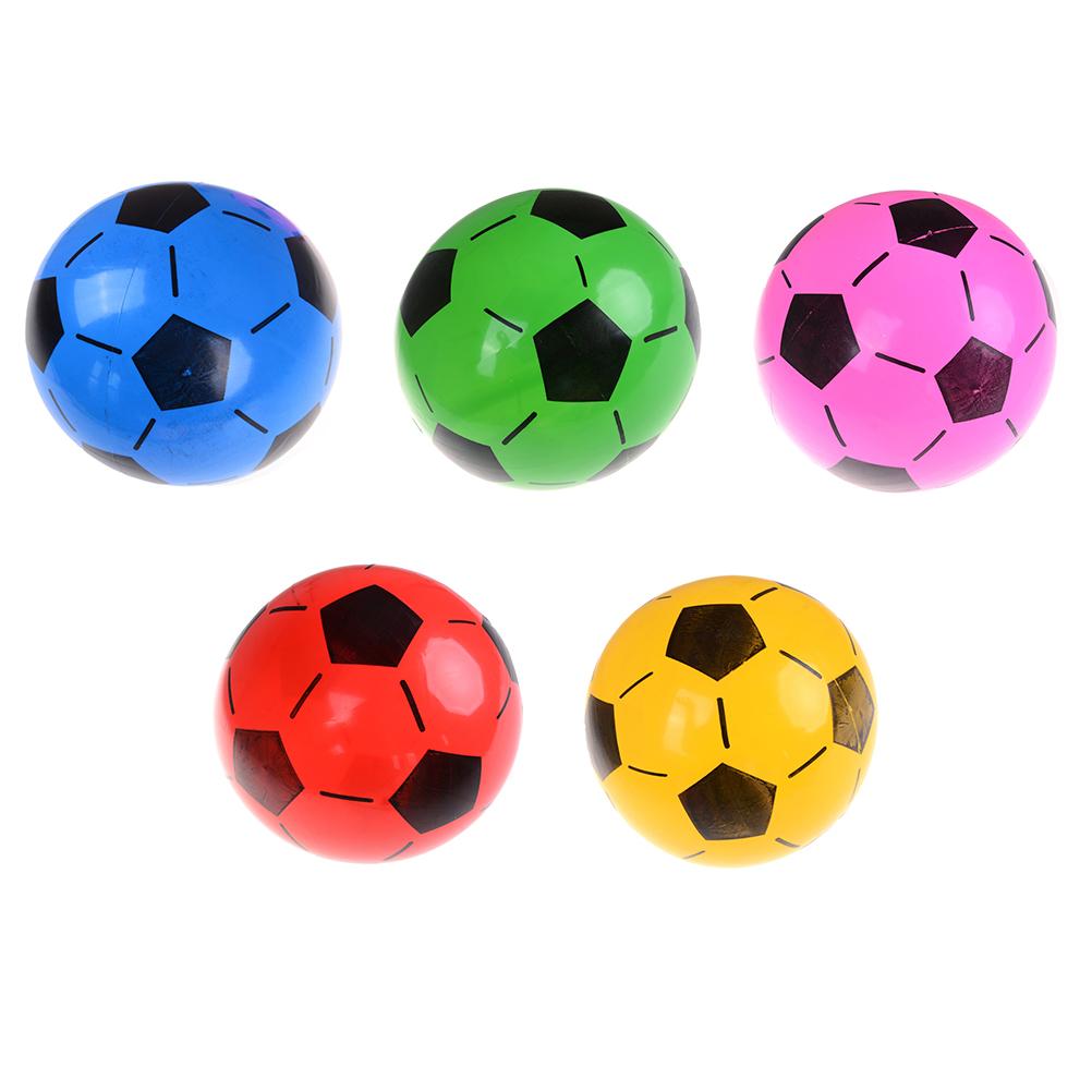 1PC Inflatable PVC Football Soccer Ball Kids Children Beach Pool Sports Toy