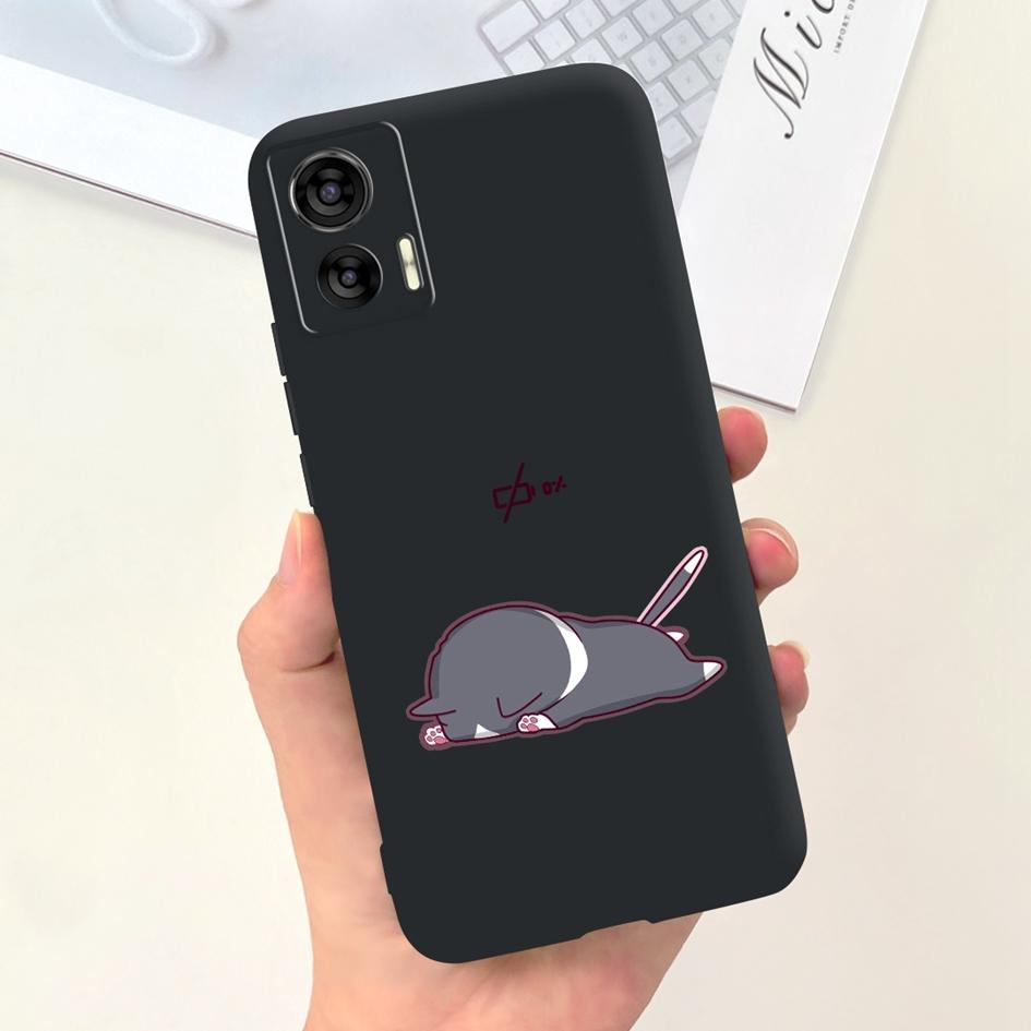 For Motorola Edge 30 Neo Case XT2245-1 Shockproof Cover Cute Cartoon Tulip Anti-Fall TPU Phone Case For Moto Edge 30 Lite Bumper