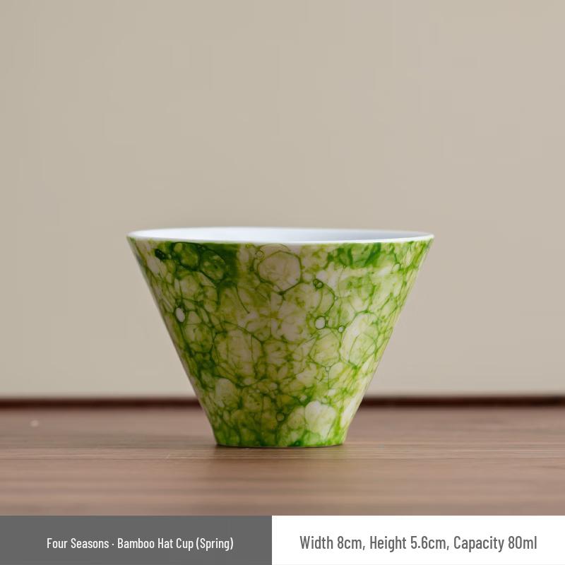 Cha Xun Kiln Glaze Ceramic Four Seasons Master Tea Cup