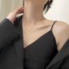 Korean Fishtail Pendant Necklace: Versatile Women's Retro Clavicle Chain In Light Luxury Style
