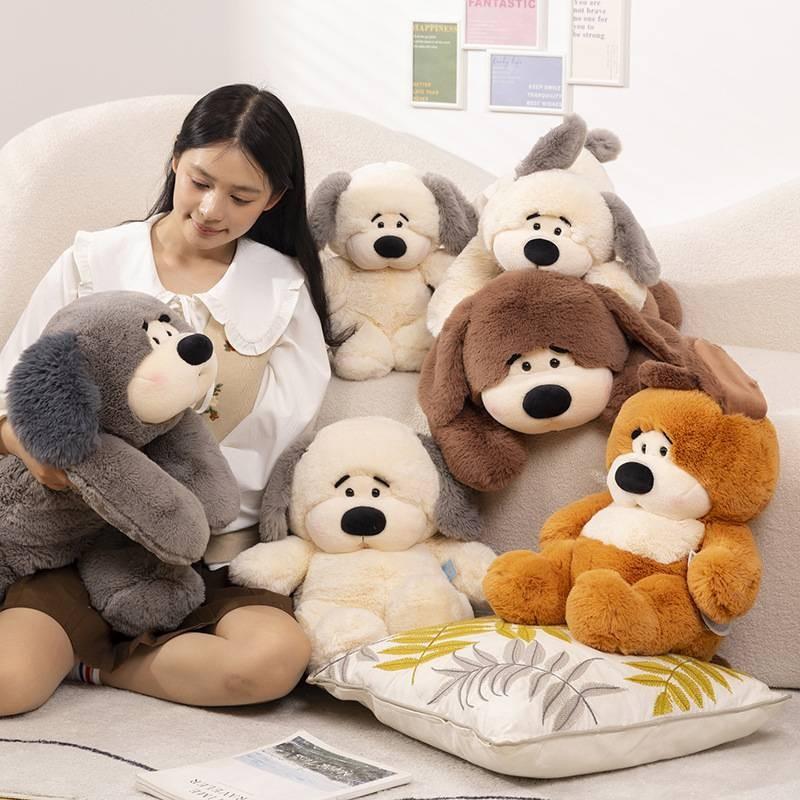 Adorable Qiset Du Du Plush Dog Toy Soft Cute Pug Pillow For Kids Birthday Gift