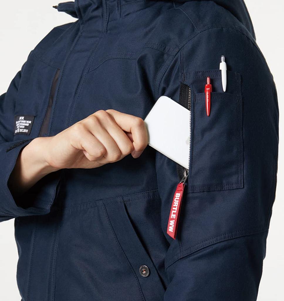 BURTLE Heater Jacket For Black 8210 35 S (Large Hooded) (Unisex) Autumn/Winter
