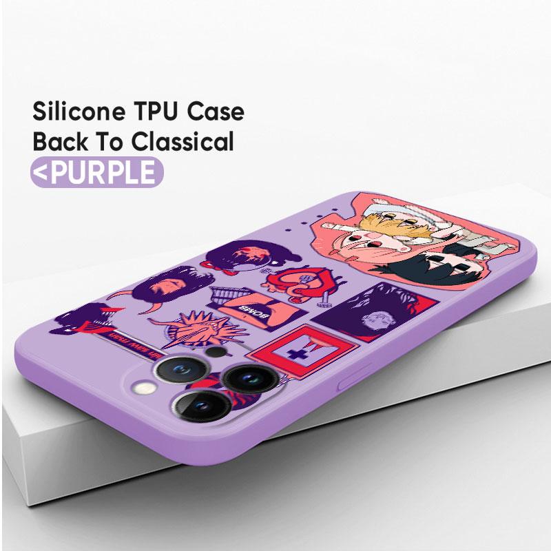 Makima Power Chainsaw Man Phone Case For Samsung Galaxy S23 Ultra S10 S9 Plus S21 5g S10e S8 S22 S20 Anime Square Liquid Cover