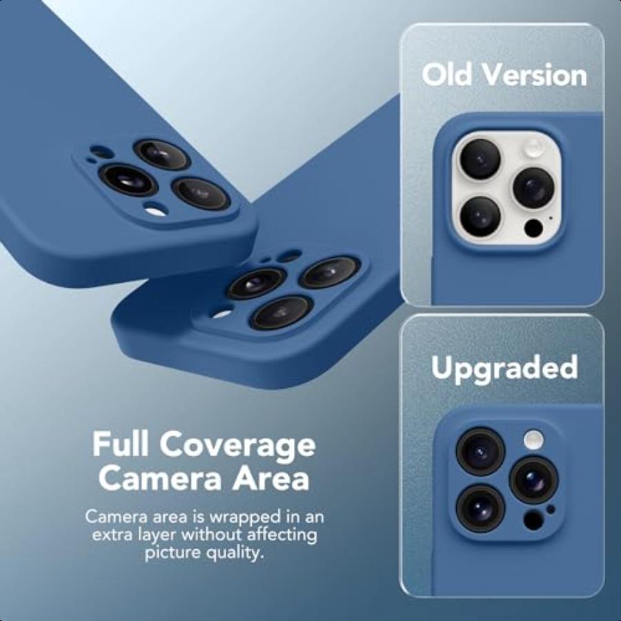 Magnetic for iPhone 13 Pro Case Compatible with MagSafe [Full Camera Protection][Screen Protector] Silicone Shockproof Protecti