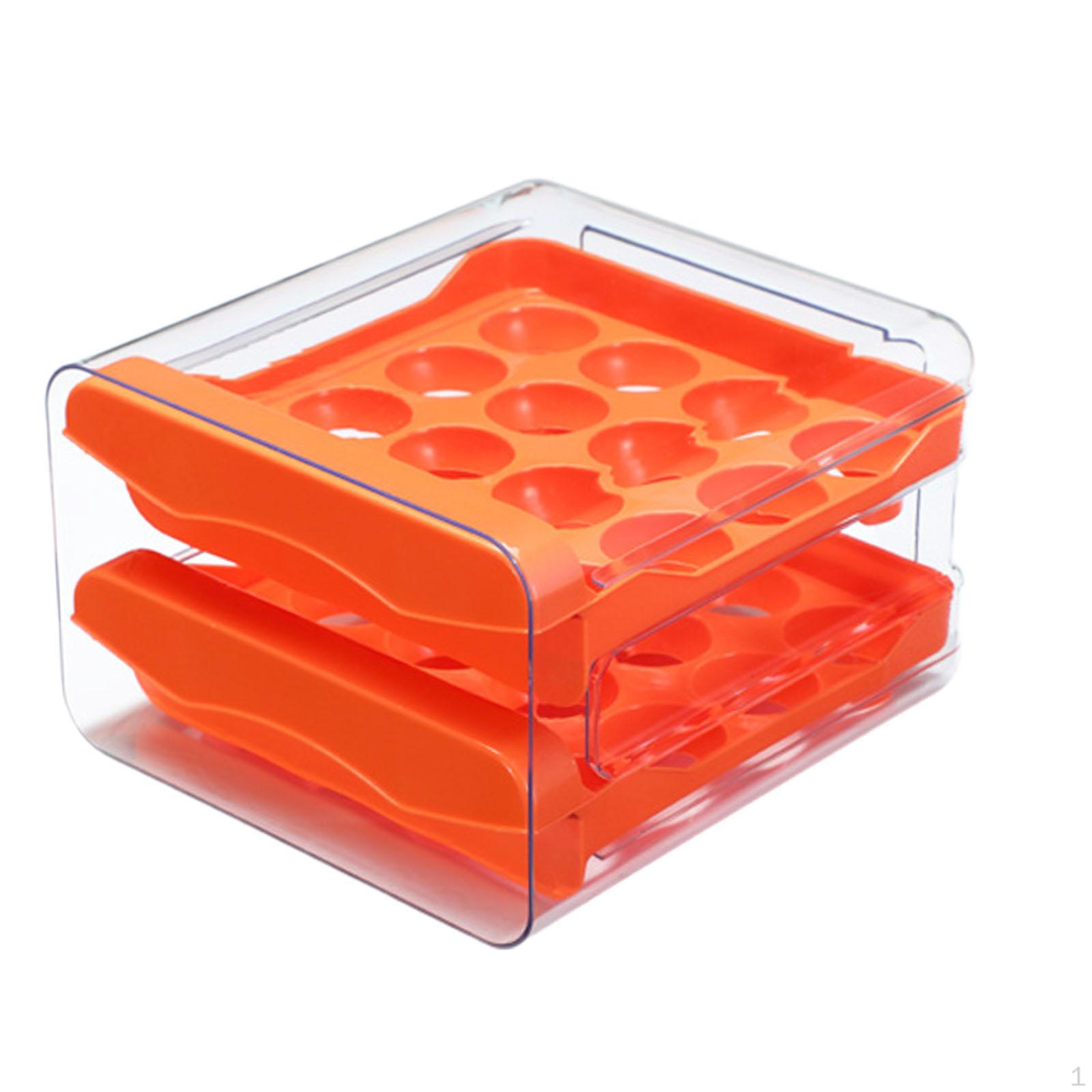 Удобное решение для хранения яиц в холодильнике оранжевый 1259₽