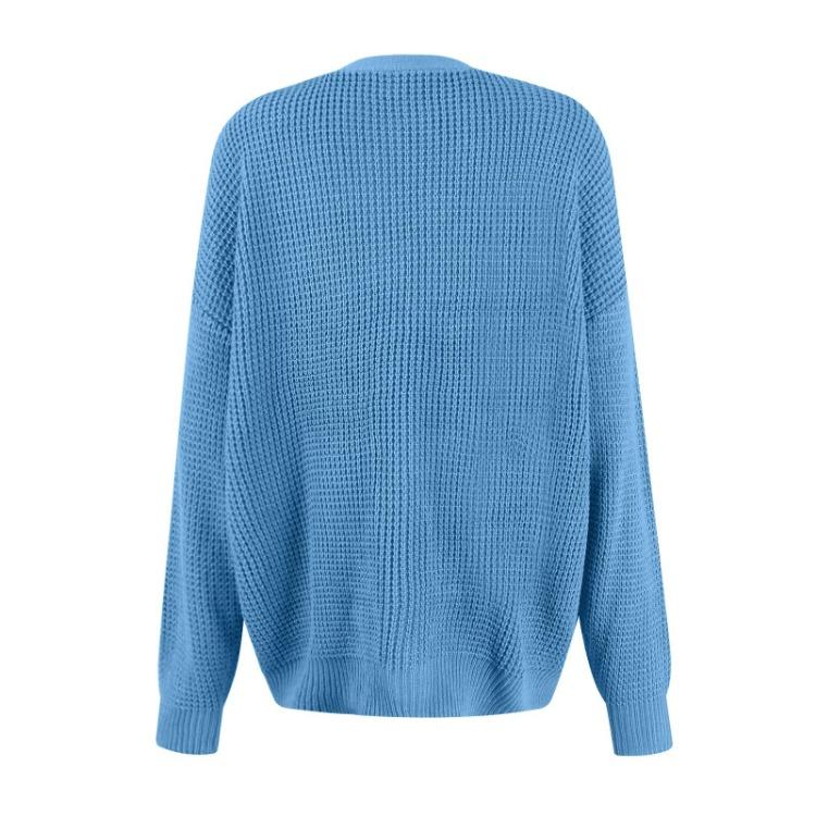 Oversized Women Knit Cardigan Sweater Long Sleeve Button Down