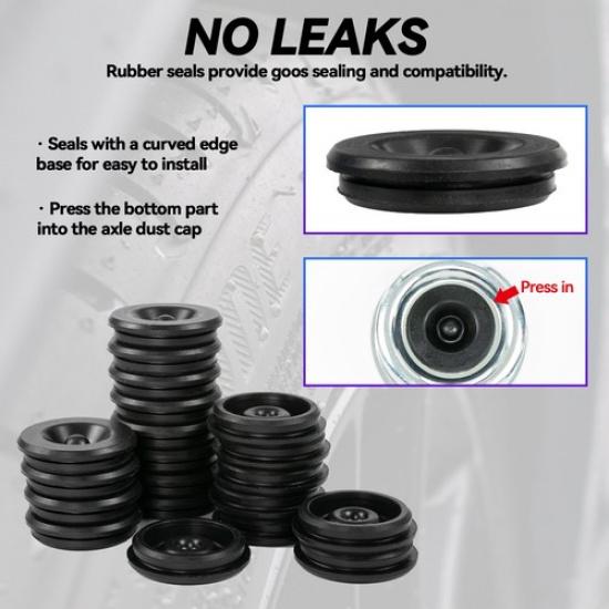 20pcs GREASE PLUG Hub Dust Cap for Dexter EZ Lube Trailer Camper RV Axle RUBBER