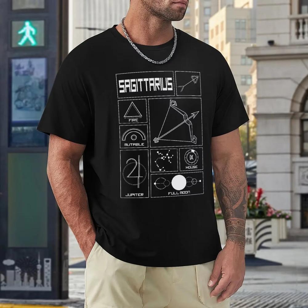 Sagittarius Twelve Constellation (8) T-shirt Harajuku Motion Tees Graphic Aactivity Competition Humor Graphic USA Size