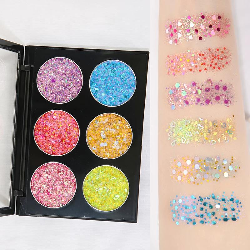 Stage Makeup Glitter Eyeshadow Palette, Special Eye Makeup, Sparkling Glitter Powder, Makeup Face Decorations, Performance Makeup