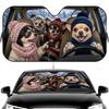 Chihuahua Funny Sun Visor Thickened Car Windshield Sun Shade - Foldable Universal Fit Heat Insulation UV Protection