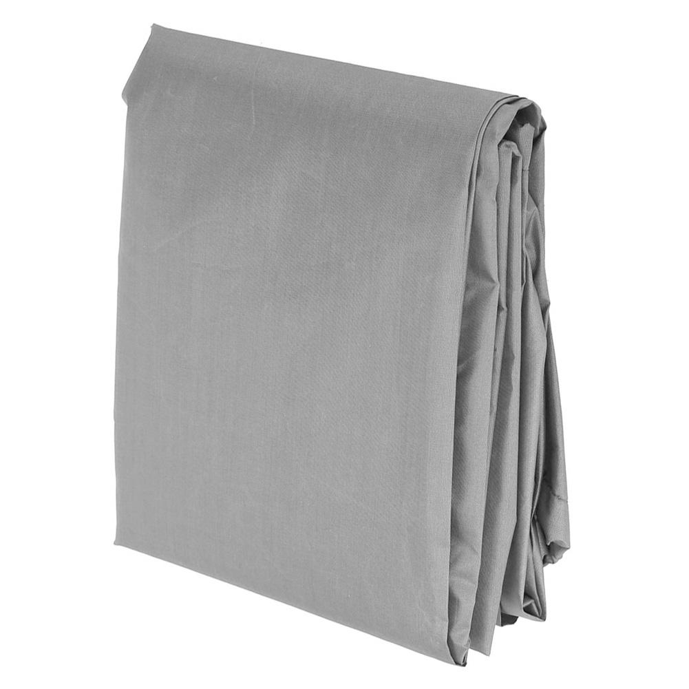 Γκρι Αδιάβροχο Ανθεκτικό στη Σκόνη Κάλυμμα Τραπεζιού Καρέκλας Κάλυμμα Προστασίας Σκάφους 61x56x64cm για Εξωτερική Χρήση