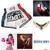 Eagle Muay Thai Kickboxing Boxing MMA UFC Casual Shorts Gym Sport Unisex Men Women Workout Quick Dry Print Elastic High Waist Training