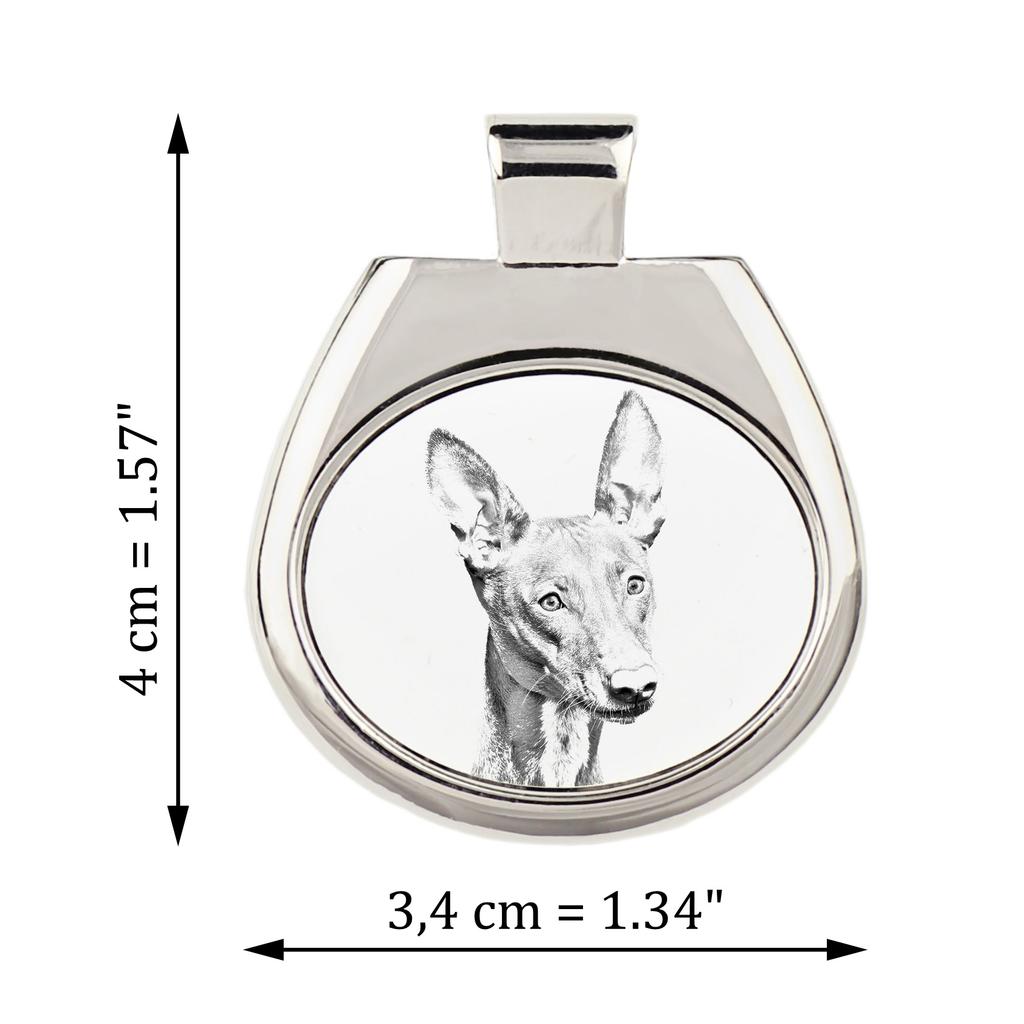 Pharaoh Hound, Kelb tal-Fenek – Dog necklace, personalized pendant with a photo | Art-Dog