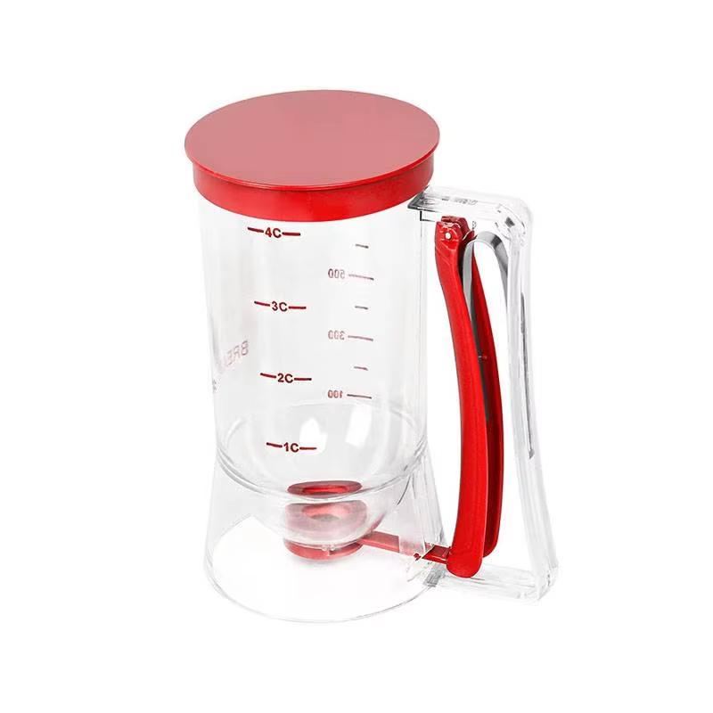 

Batter Dispenser Hand-held Graduated Funnel Pastry Dough Dispensador For Pancake Cupcakes Cake Waffles Labels Baking Tools красный