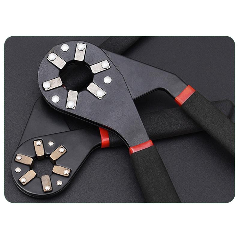 6/8In Multifunctional Adjustable Universal Wrench With Chrome Craftsman Wrench Grip Multifunctional Repair Hand Tool