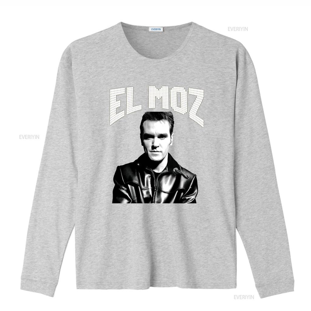 El Moz Morrissey The Smiths Jersey  T Shirt vintage Washed Versatile streetwear Unisex Breathable Slightly fashion