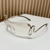 New  Fashionable Unisex Millennium  Style Sunglasses Frameless Design Popular  Women Snake Pattern