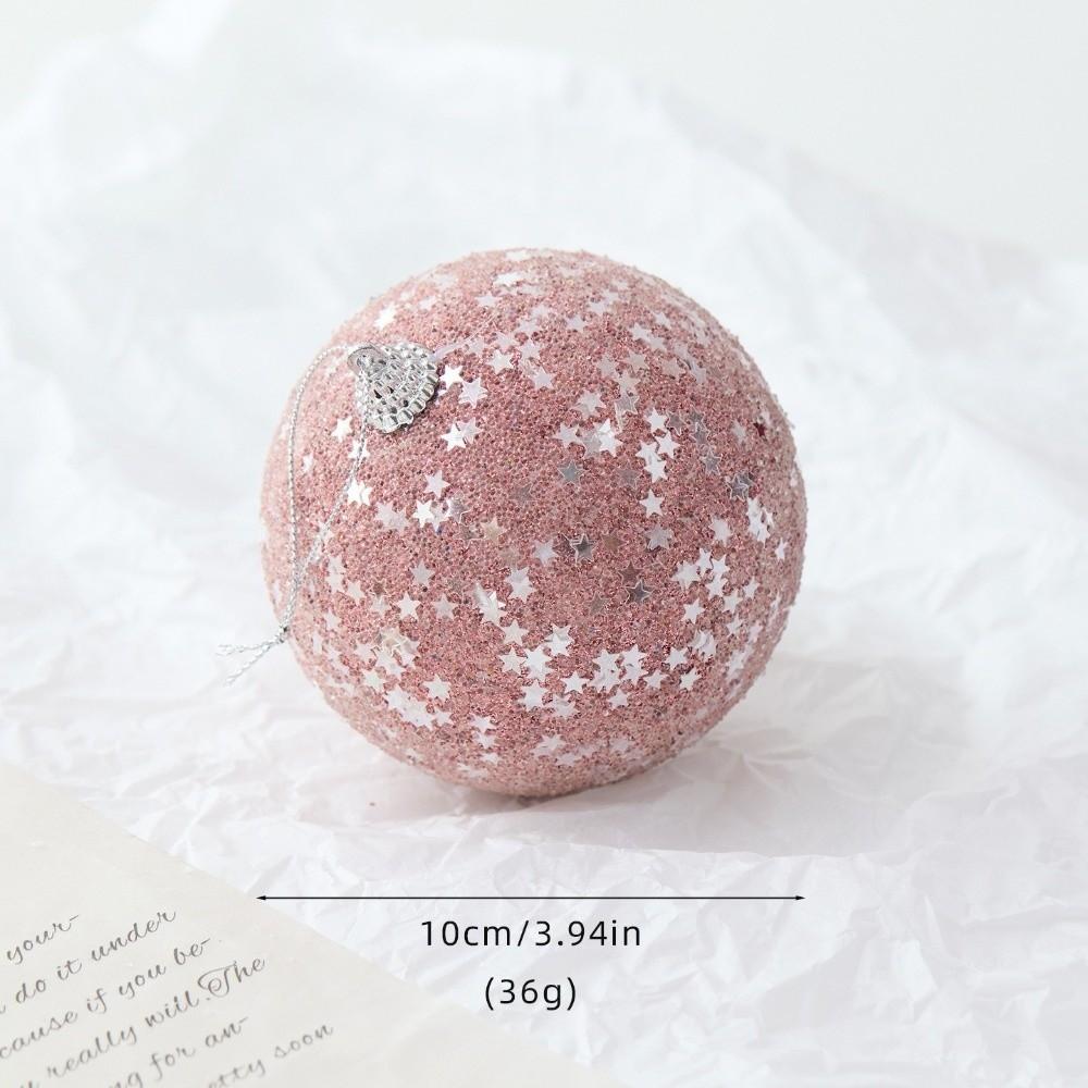 Shatterproof Christmas Tree Ornaments Pink Christmas Ball Exquisite Xmas Tree Hangings Pendant