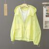 Women Summer Loose Thin Design Breathable Sunscreen Coat Outdoor Thin Quick-Drying Top