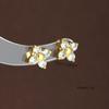 Elegant Four-Leaf Clover Stainless Steel Necklace and Earring Set