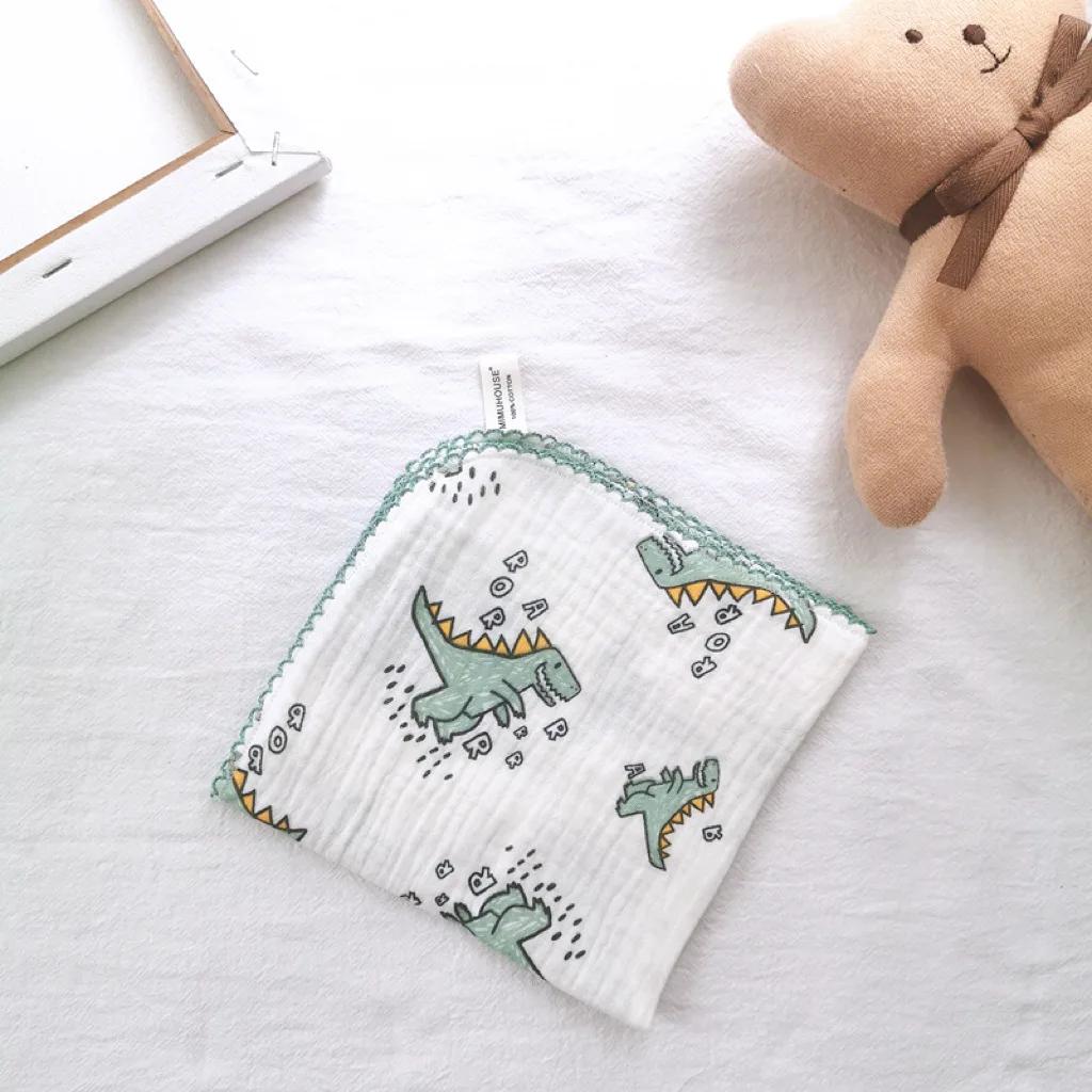 Cotton Baby Face Towel Newborn Baby Items 4 Layer Muslin Baby Bibs Handkerchief Soft Saliva Towel Triangle Feeding Burp Cloths