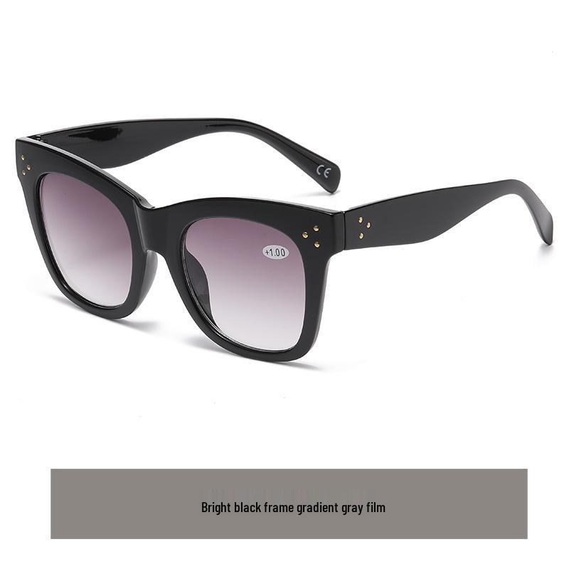 

Модные унисекс прогрессивные очки для чтения: Женские с крупной оправой, Мужские HD с круглой оправой и Стильные двухцветные варианты. +1.00