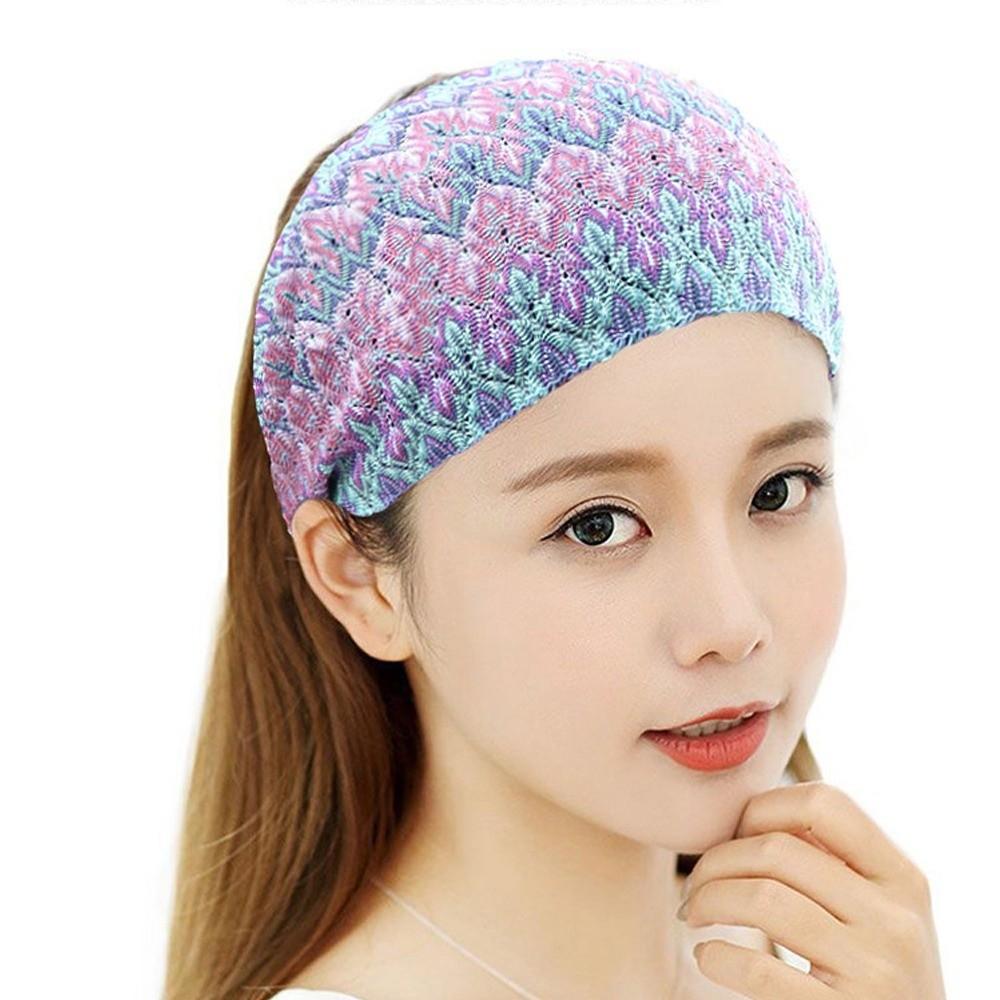 Fashion Wide Hairbands Ethnic Style Thin Headbands Breathable Stretchable Headwear Hair Accessories