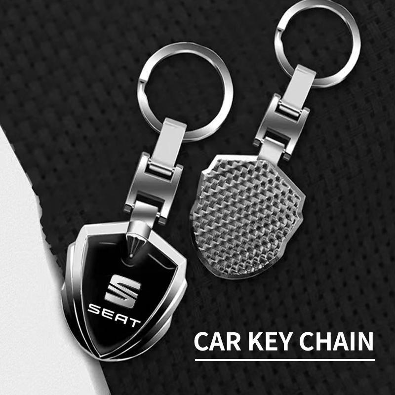 3D Metall Bilstyling Nyckelring Nyckelring Nyckelhållare Styling Biltillbehör För SEAT Leon 5f Ibiza 6l 6j Leon 1P Cushion Altea Xl Leon Mk