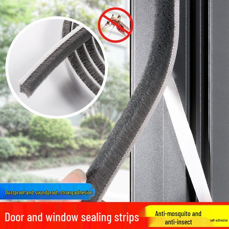 Self-adhesive Windproof & Dustproof Door/Window Wool Seal Strip