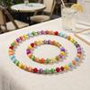 Bright Bead Jewelry Color Changing Beaded Jewelry, UV Reactive Colorful Necklace, Dopamine Beads Summer Beach Necklace Bracelet, Accessory,