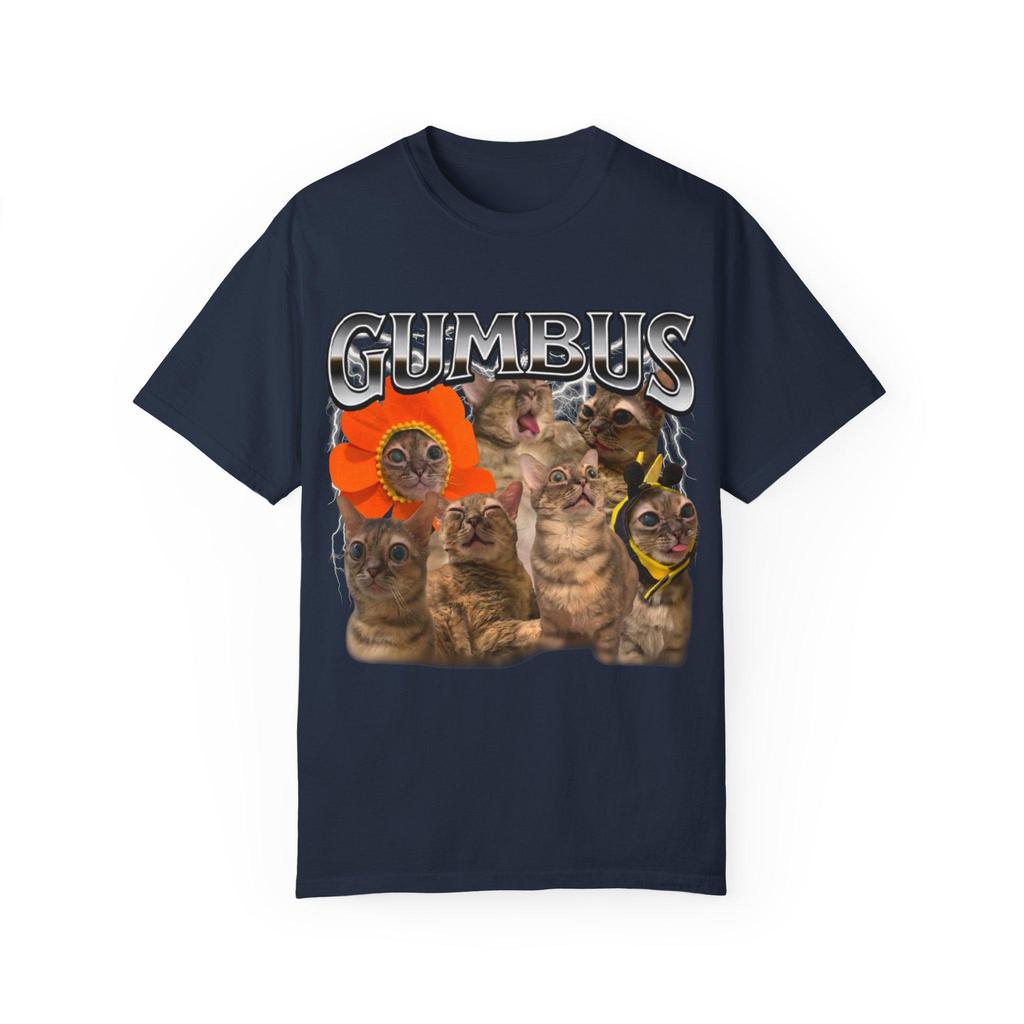 Lustiges Meme Ich Liebe Gumbus Katze Herren Damen T-Shirt Streetwear Oversized Lässig Geschenk Y2K Baumwolle Vintage T-Shirt Kurzarm lockeres Oberteil